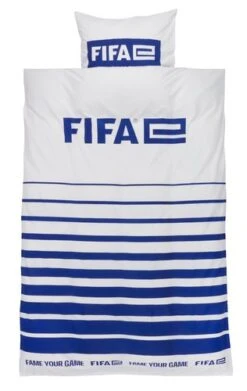 Parure De Lit FIFA 140x200 Blanc/bleu