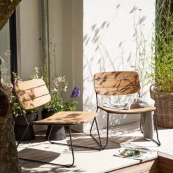 Fauteuil Lounge JEBJERG Naturel -Intérieur Chic 193995