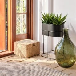 Boîte De Rangement ALVIN L26xL26xH17cm Herbier Marin -Intérieur Chic 194264