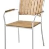 Chaise Empilable BASTRUP Naturel/blanc