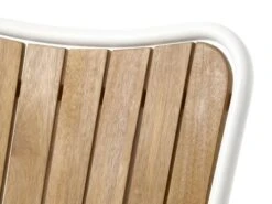 Chaise Empilable BASTRUP Naturel/blanc -Intérieur Chic 199151