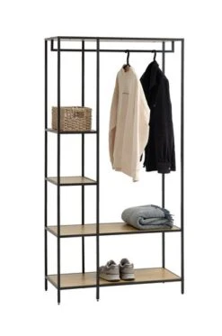 Meuble D'entrée TRAPPEDAL Chêne/noir -Intérieur Chic 199809