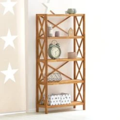 Royal Oak Etagère JANNERUP Large 5 Tablettes Chêne -Intérieur Chic 200168