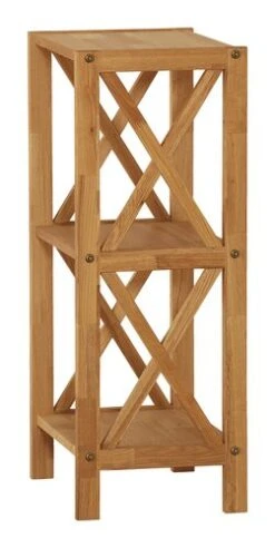 Royal Oak Étagère JANNERUP étroit 3 Tablettes Chêne -Intérieur Chic 200185