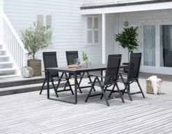 Chaise Inclinable LOMMA Noir -Intérieur Chic 201591