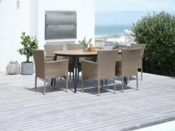 Table TAGEHOLM L120xL120/170 Naturel -Intérieur Chic 201774