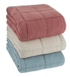 Couverture Matelassée VALMUE 130x180 Prune -Intérieur Chic 202242