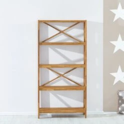 Royal Oak Etagère JANNERUP Large 5 Tablettes Chêne -Intérieur Chic 202475