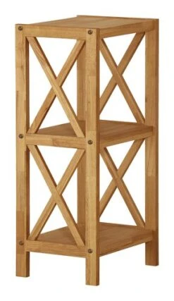 Royal Oak Étagère JANNERUP étroit 3 Tablettes Chêne -Intérieur Chic 202743