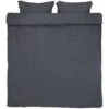 Parure De Lit MALOU Mousseline 240x220 Gris Foncé