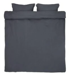 Parure De Lit MALOU Mousseline 240x220 Gris Foncé