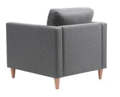 Fauteuil FALSLEV Tissu Gris -Intérieur Chic 212335