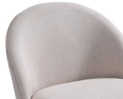 Fauteuil THORUP Tissu Beige/coloris Chêne -Intérieur Chic 212370