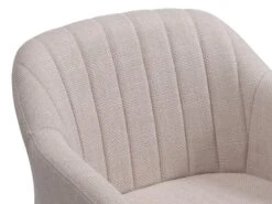 Chaise De Bar ADSLEV Tissu Beige/chêne -Intérieur Chic 213378