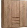 Armoire LIMFJORDEN 180x200 Combi Coloris Chêne Naturel