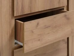 Armoire LIMFJORDEN 180x200 Combi Coloris Chêne Naturel -Intérieur Chic 213406