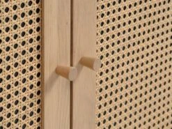 Buffet HALMSTAD 3 Portes Polyrotin/coloris Chêne -Intérieur Chic 213428