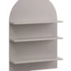 Étagère Murale ALKEN 3 Tablettes Gris Chaud