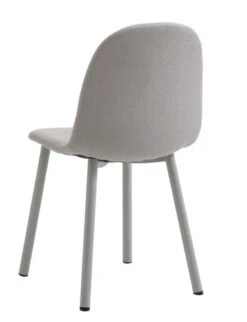 Chaise EJSTRUP Tissu Beige/acier -Intérieur Chic 213498