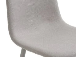 Chaise EJSTRUP Tissu Beige/acier -Intérieur Chic 213501