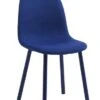 Chaise EJSTRUP Tissu Bleu/acier