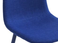 Chaise EJSTRUP Tissu Bleu/acier -Intérieur Chic 213508