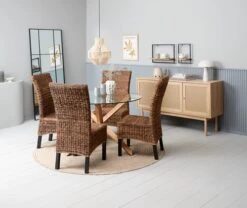 Buffet HALMSTAD 3 Portes Polyrotin/coloris Chêne -Intérieur Chic 213855