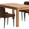 HAGE L150 Table Chêne + 4 PEBRINGE Brun/noir