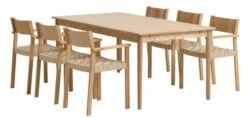MARSTRUP L190/280 Table Chêne + 4 VADEHAVET Chaises Chêne -Intérieur Chic 214173