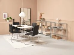 Étagère VINDINGE 6 Tablettes Chrome -Intérieur Chic 214343