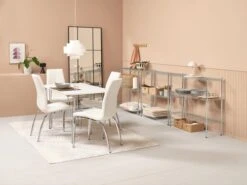 Étagère VINDINGE 6 Tablettes Chrome -Intérieur Chic 214344