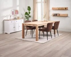 HAGE L190 Table Chêne + 4 PEBRINGE Chaises Brun/noir -Intérieur Chic 214348 2