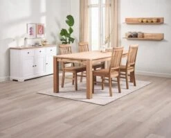 Buffet VISLINGE 3 Portes 3 Tiroirs Naturel/blanc -Intérieur Chic 214350 1