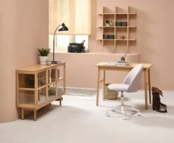 Étagère Murale KVISSEL 3 Tablettes Bambou -Intérieur Chic 214548