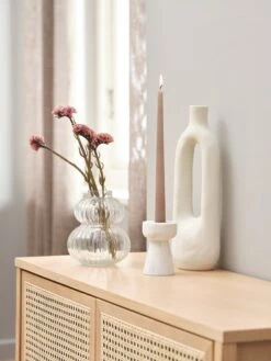 Vase INGEMAR L10xL8xH34cm Blanc -Intérieur Chic 214864