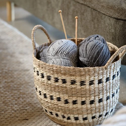 Panier VIGIL Ø32xH27cm Herbier Marin 5 Panier VIGIL Ø32xH27cm Herbier Marin – Image 5