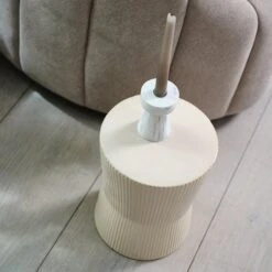 Piédestal SIGMUND Ø23xH30cm Crème -Intérieur Chic 215290