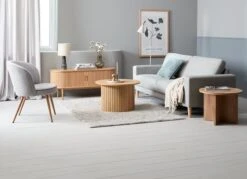 Bout De Canapé KALVEHAVE Ø55 Chêne -Intérieur Chic 216432 2