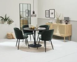 Buffet HALMSTAD 3 Portes Polyrotin/coloris Chêne -Intérieur Chic 218134