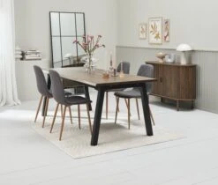 Royal Oak Buffet LYNGVIG 120 Cm Portes Coulissantes Chêne Foncé -Intérieur Chic 218137