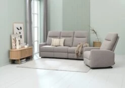 Fauteuil Inclinable VONSILD électrique Gris Clair -Intérieur Chic 218142 1