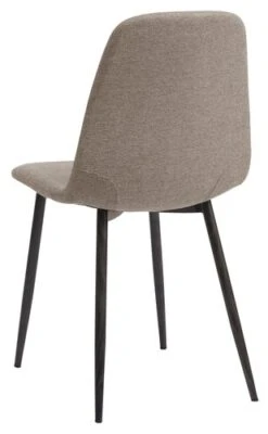 Chaise JONSTRUP Tissu Beige/coloris Chêne Foncé -Intérieur Chic 221610