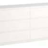 Commode 3+3 Tiroirs TANGBJERG Blanc