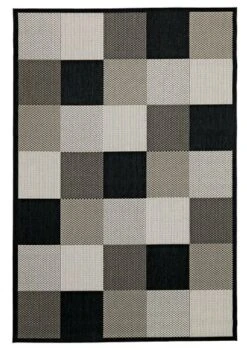 Tapis RIPS 130x193 Noir/beige