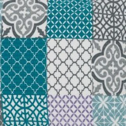 Parure De Lit Seersucker ANNAMARIA 240x220 Bleu -Intérieur Chic 64135