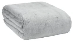 Plaid KRATTFIOL 200x220 Flanelle Gris