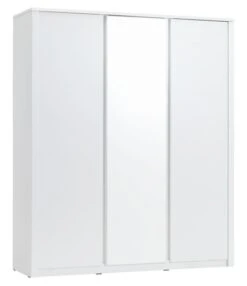 Armoire VEDDE 166x197 A/miroir Blanc