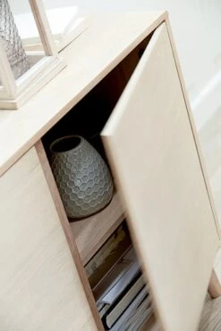 Royal Oak Buffet KALBY 2 Portes Chêne Clair -Intérieur Chic 76978