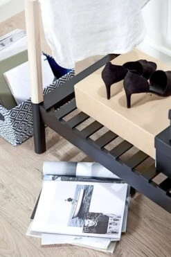 Portant JENNET Naturel/noir -Intérieur Chic 77104