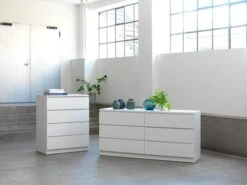 Commode 4 Tiroirs LIMFJORDEN Blanc -Intérieur Chic 85055 1